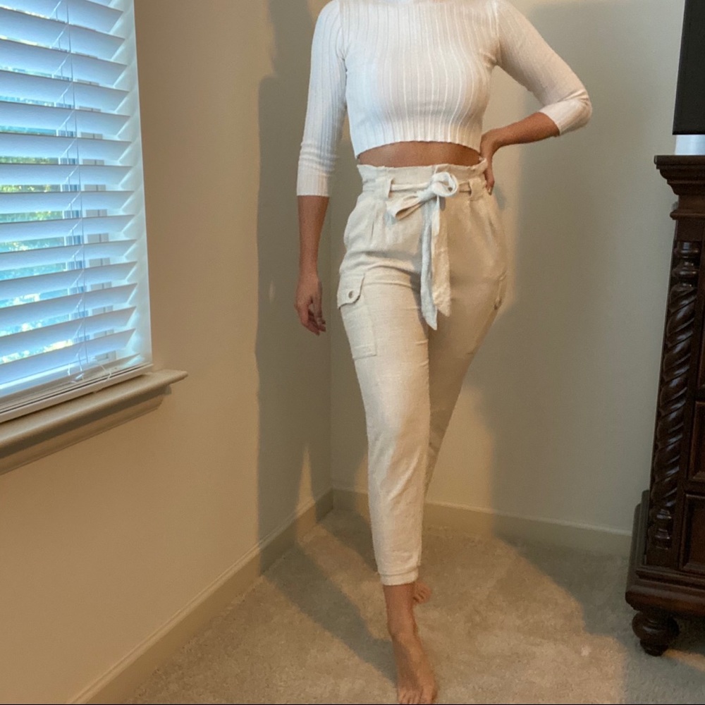SOLD: FashionNova paper bag pants